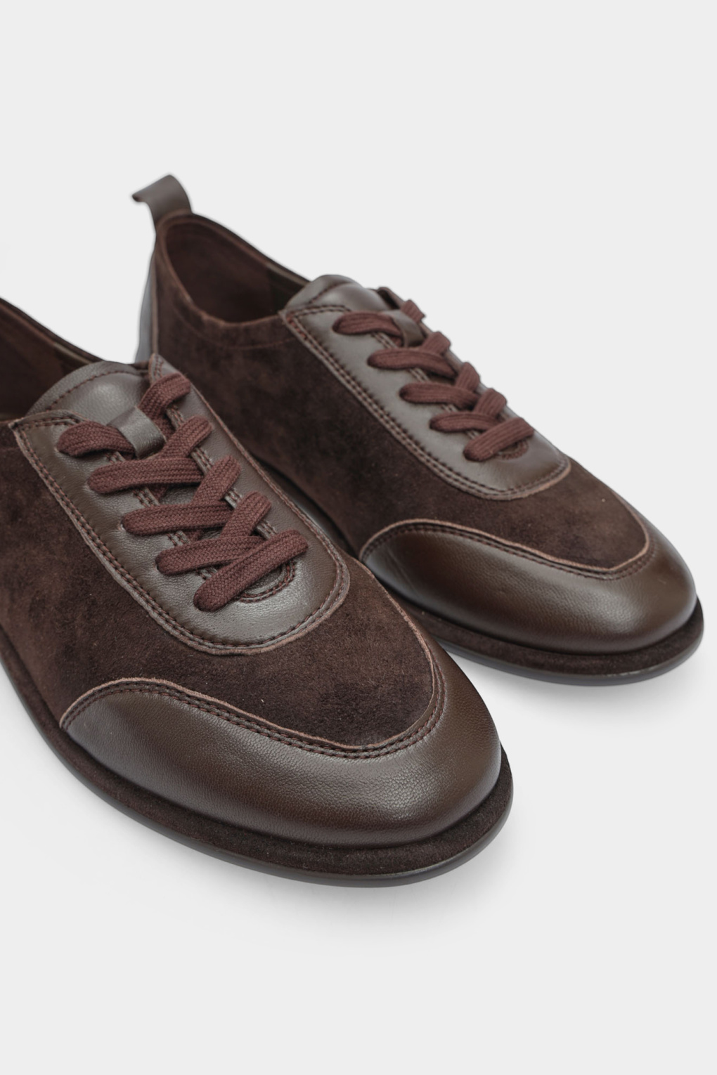 Туфли casual кожаные коричневые Red Pin