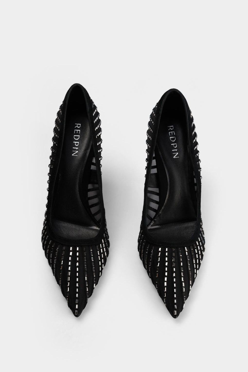 Туфли из замши и текстиля Red Pin
